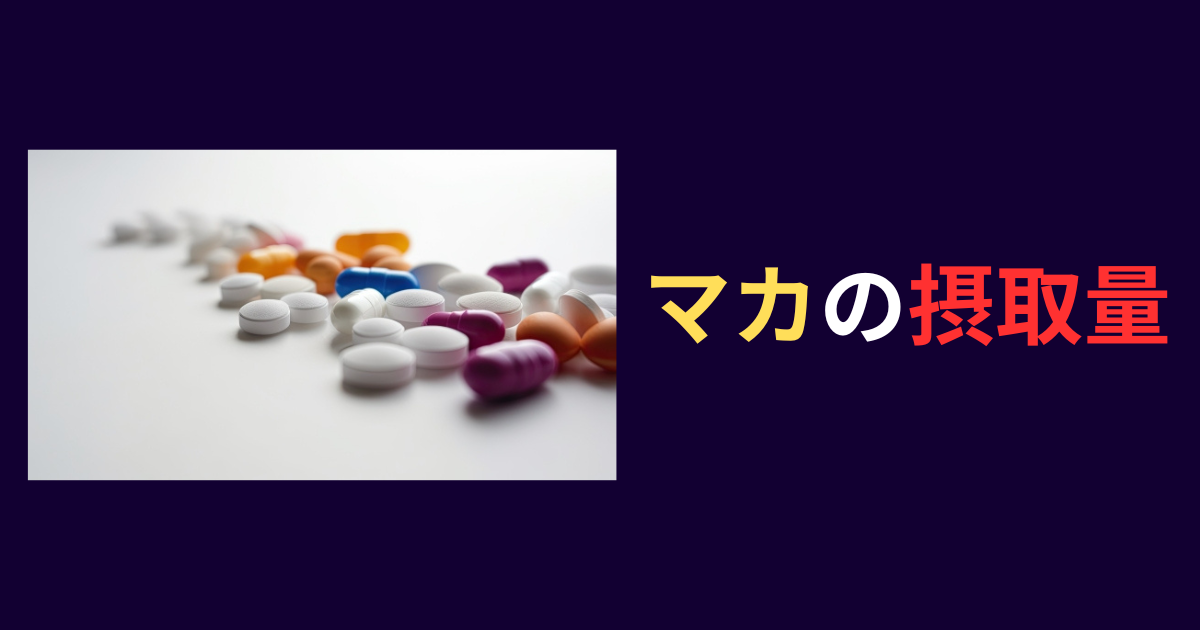 マカ 1日 摂取量